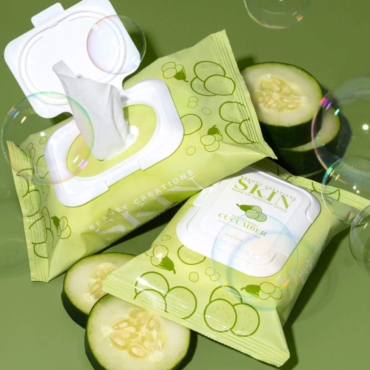 Beauty Creations SKIN MAKEUP REMOVER WIPES CUCUMBER