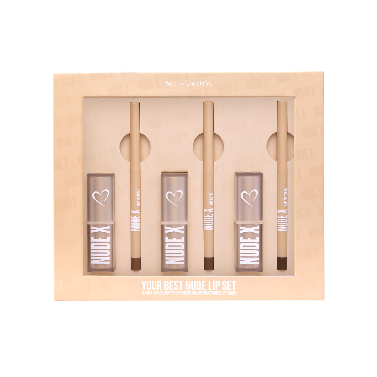 BEAUTY CREATIONS Your Best Nude Lip Set