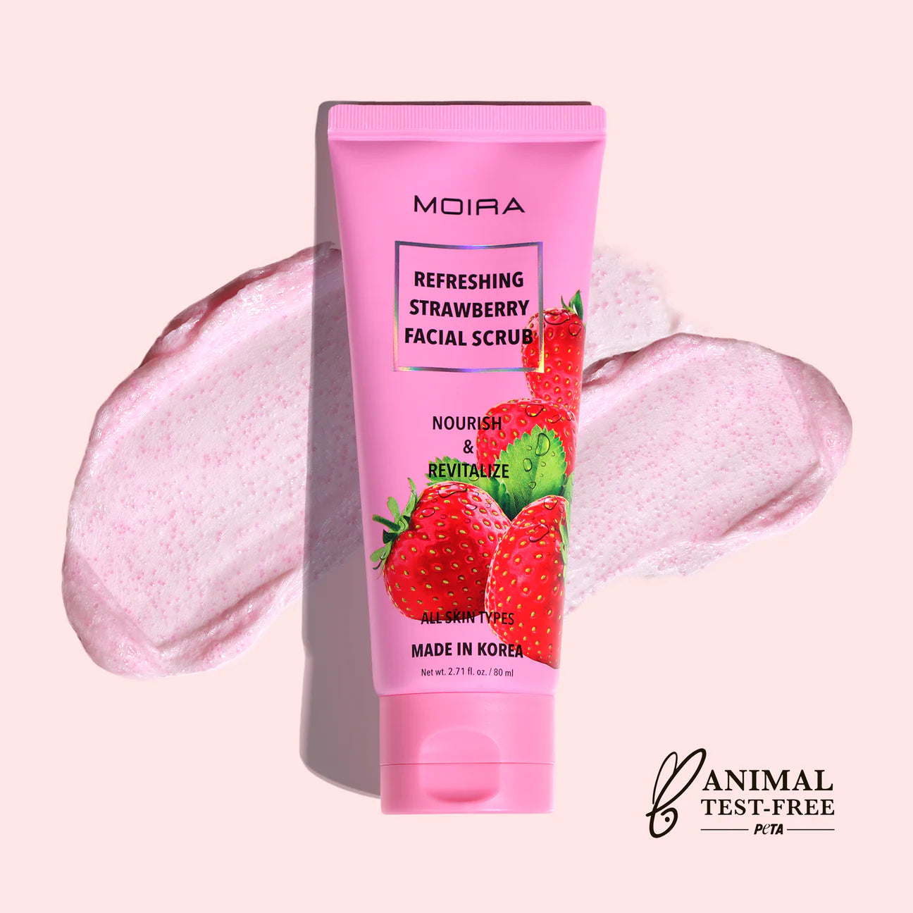 MOIRA Refreshing Strawberry Facial Scrub