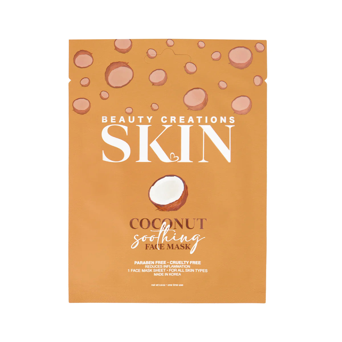BEAUTY CREATIONS COCONUT SOOTHING FACE MASK