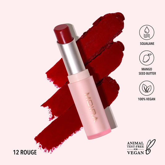 MOIRA Signature Lipstick (012, Rouge)